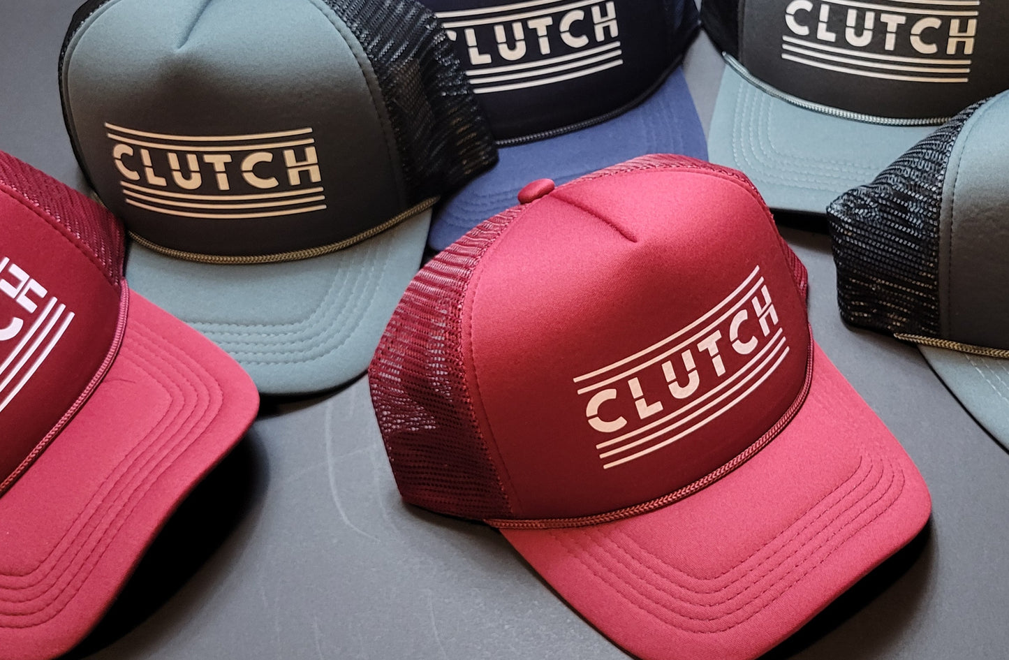 Clutch Striped Logo Hat